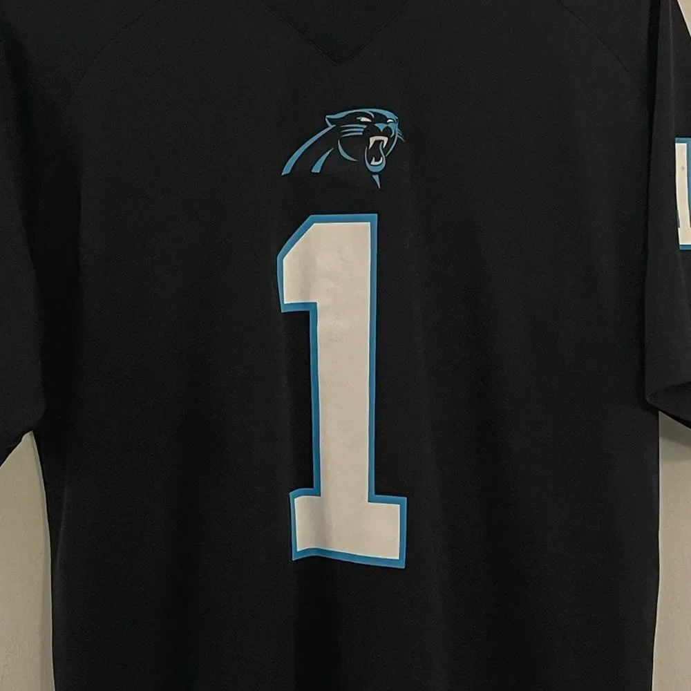 NFL Apparel Cam Newton Carolina Panthers‎ 1 Jersey Boy's Size XL 18/20